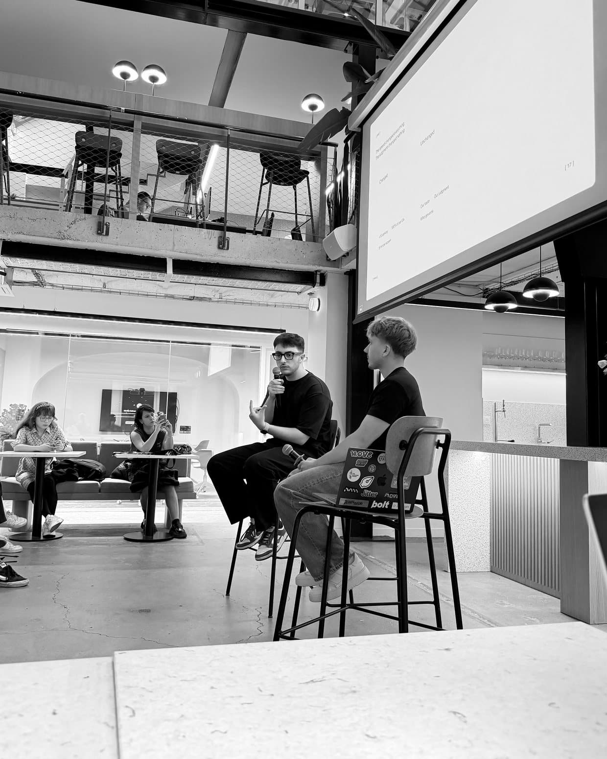Maxime and I on stage at Hexa